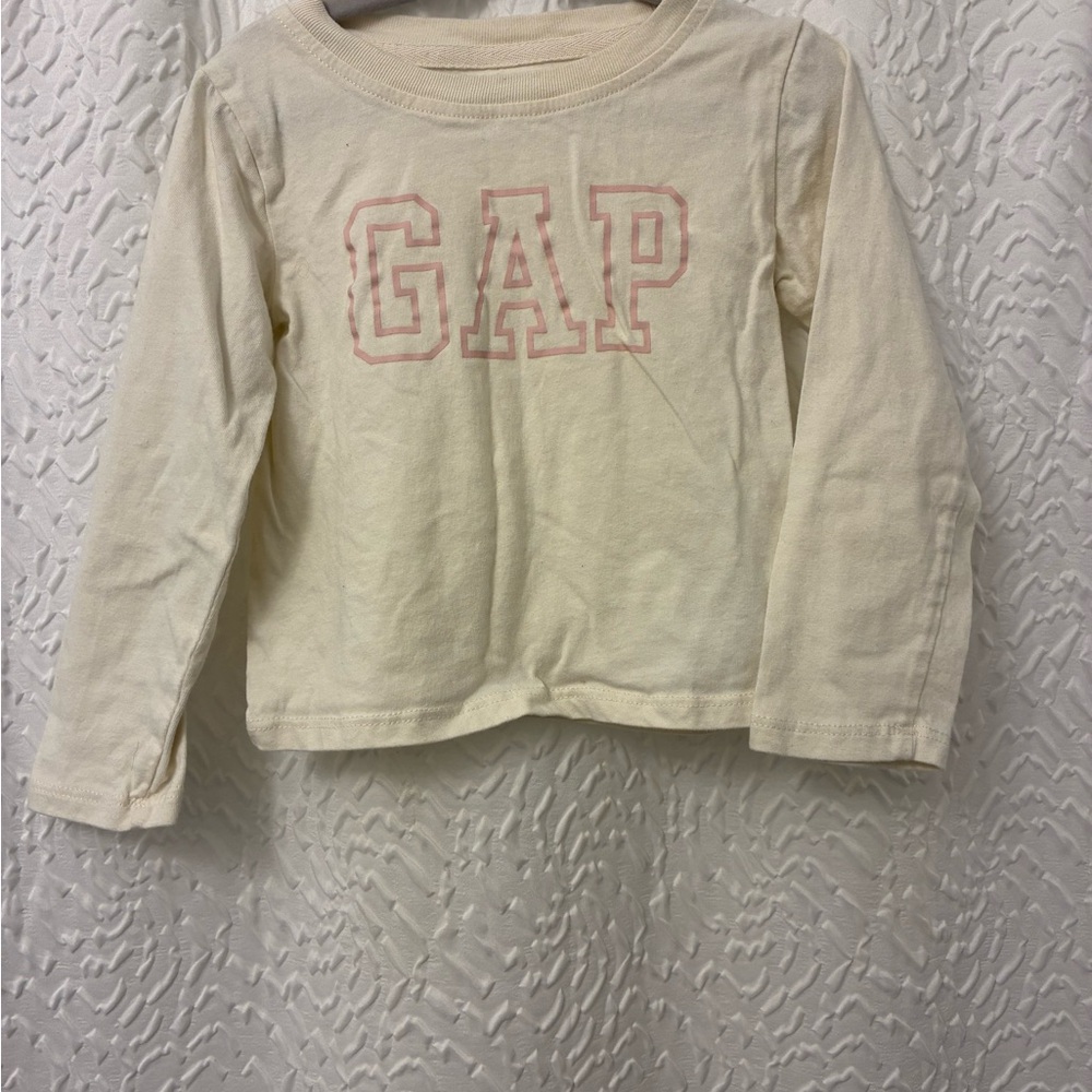 GAP Kids Cream Long Sleeve Shirt 3t
